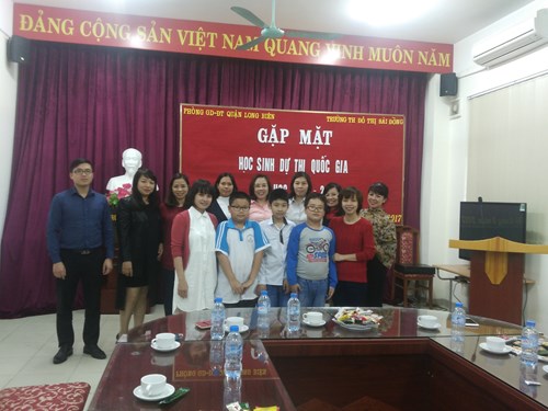 Trường TH Đô thị Sài Đồng tổ chức gặp mặt học sinh dự thi quốc gia năm học 2016- 2017
